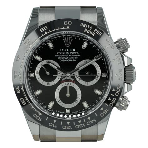 rolex daytona esfera negra|Reloj Rolex Cosmograph Daytona: acero Oystersteel.